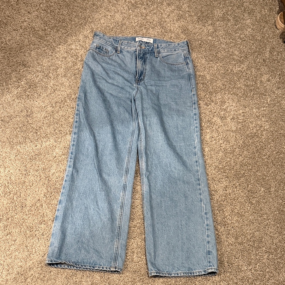 Old Navy Light Blue Straight Leg Jeans